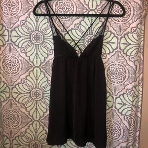 Out from under black slip